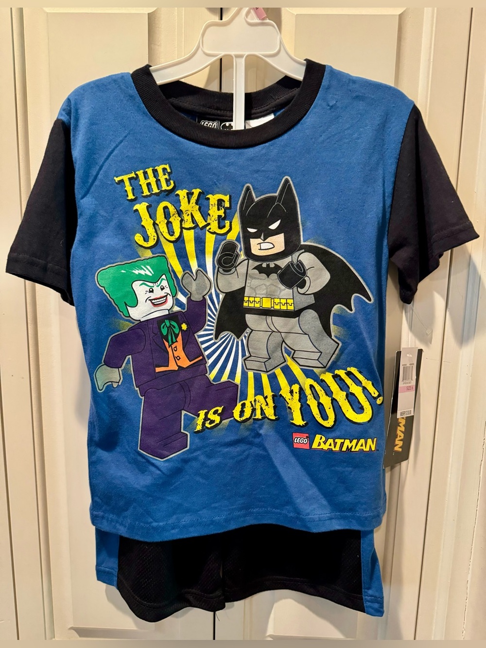 LEGO Batman Kids Tee and Shorts Set - Boy’s Size 6  - NWT